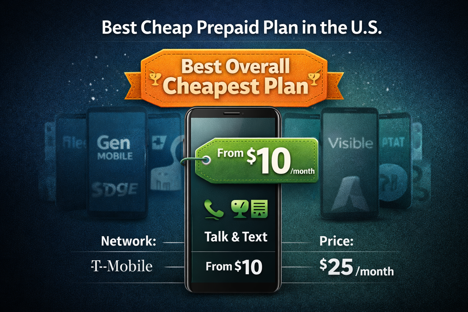 Category winner for cheapest prepaid phone plan